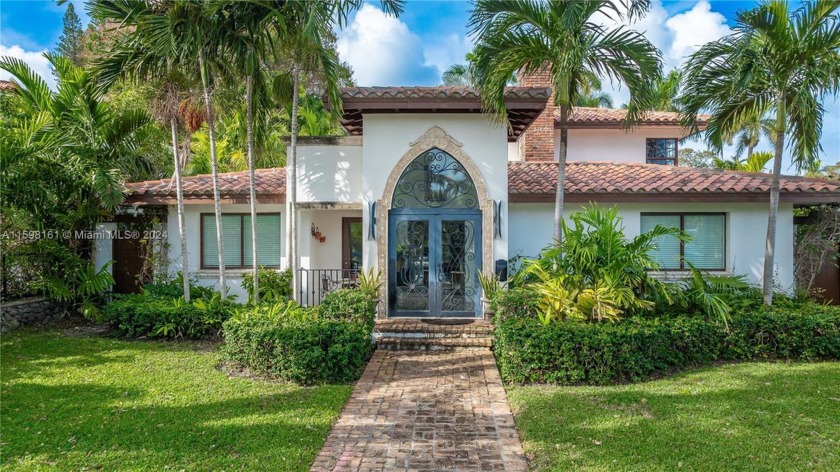 Waterfront, Spanish style 5 bed/ 4 bath home with direct ocean - Beach Home for sale in Miami, Florida on Beachhouse.com