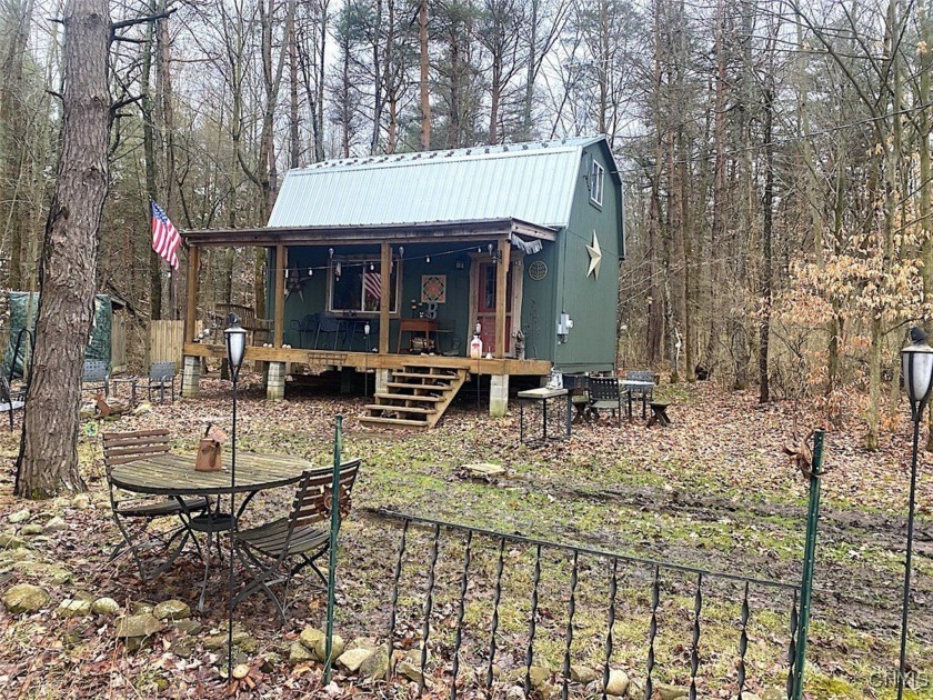This cabin sits on 0.9 acres and is located on a quiet dead-end - Beach Home for sale in Allen, New York on Beachhouse.com