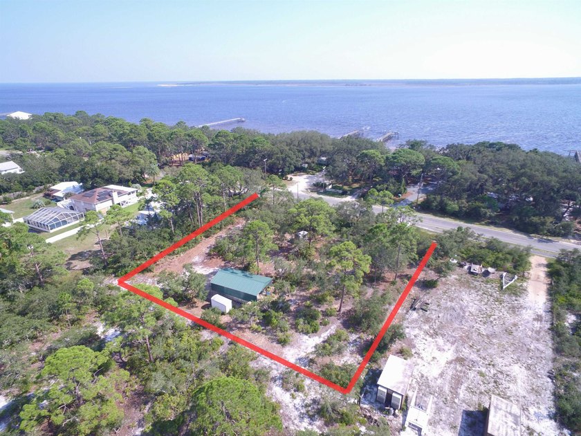 One of a kind 1+ acre lot across from the Bayposed of 3 - Beach Lot for sale in Ochlockonee Bay, Florida on Beachhouse.com