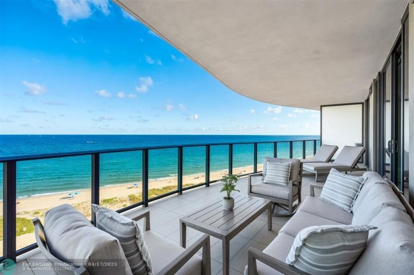 Sitting directly on the ocean this 2 bed + DEN 2.5 bath - Beach Condo for sale in Pompano Beach, Florida on Beachhouse.com