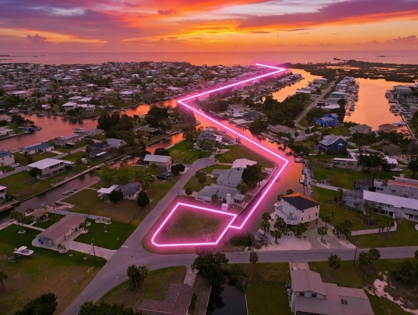 Fast, Direct Gulf Access!   Large Corner Lot!   NEW SEAWALL!  NO - Beach Lot for sale in Hernando Beach, Florida on Beachhouse.com