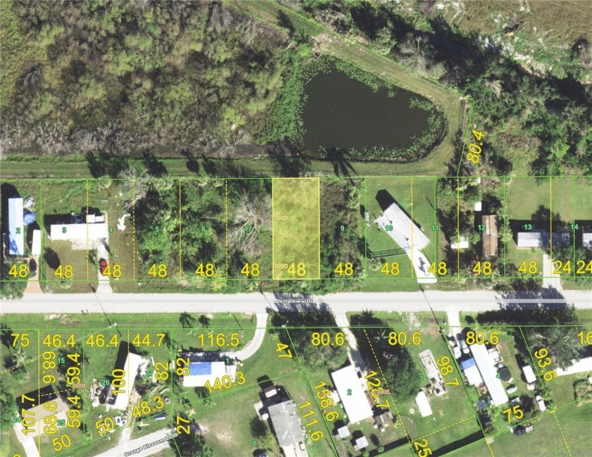 Lakefront Mobile home lot with nice lake view!  Build your - Beach Lot for sale in Punta Gorda, Florida on Beachhouse.com