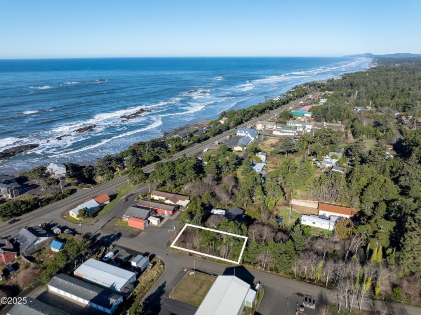 Many building opportunities with this corner lot Zoned Tourist - Beach Commercial for sale in Seal Rock, Oregon on Beachhouse.com