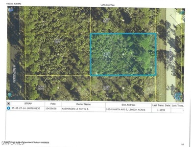 Beach Lot For Sale in Lehigh Acres, Florida