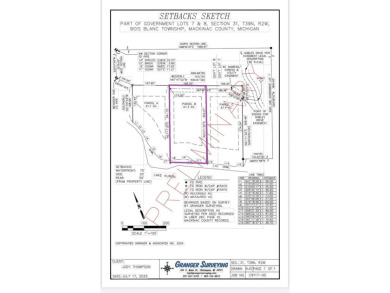 Beach Lot For Sale in Bois Blanc Island, Michigan