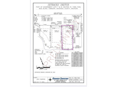 Beach Lot For Sale in Bois Blanc Island, Michigan