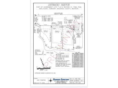 Beach Acreage For Sale in Bois Blanc Island, Michigan