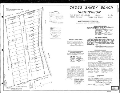 Beach Lot For Sale in Rogers City, Michigan