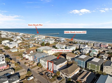 Beach Townhome/Townhouse For Sale in Kure Beach, North Carolina