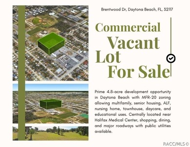 Beach Acreage For Sale in Daytona Beach, Florida