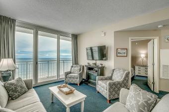 Oceanfront, corner end unit at a great resort + Free Attraction - Beach Vacation Rentals in North Myrtle Beach, South Carolina on Beachhouse.com
