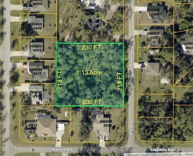 Beach Lot For Sale in North Port, Florida